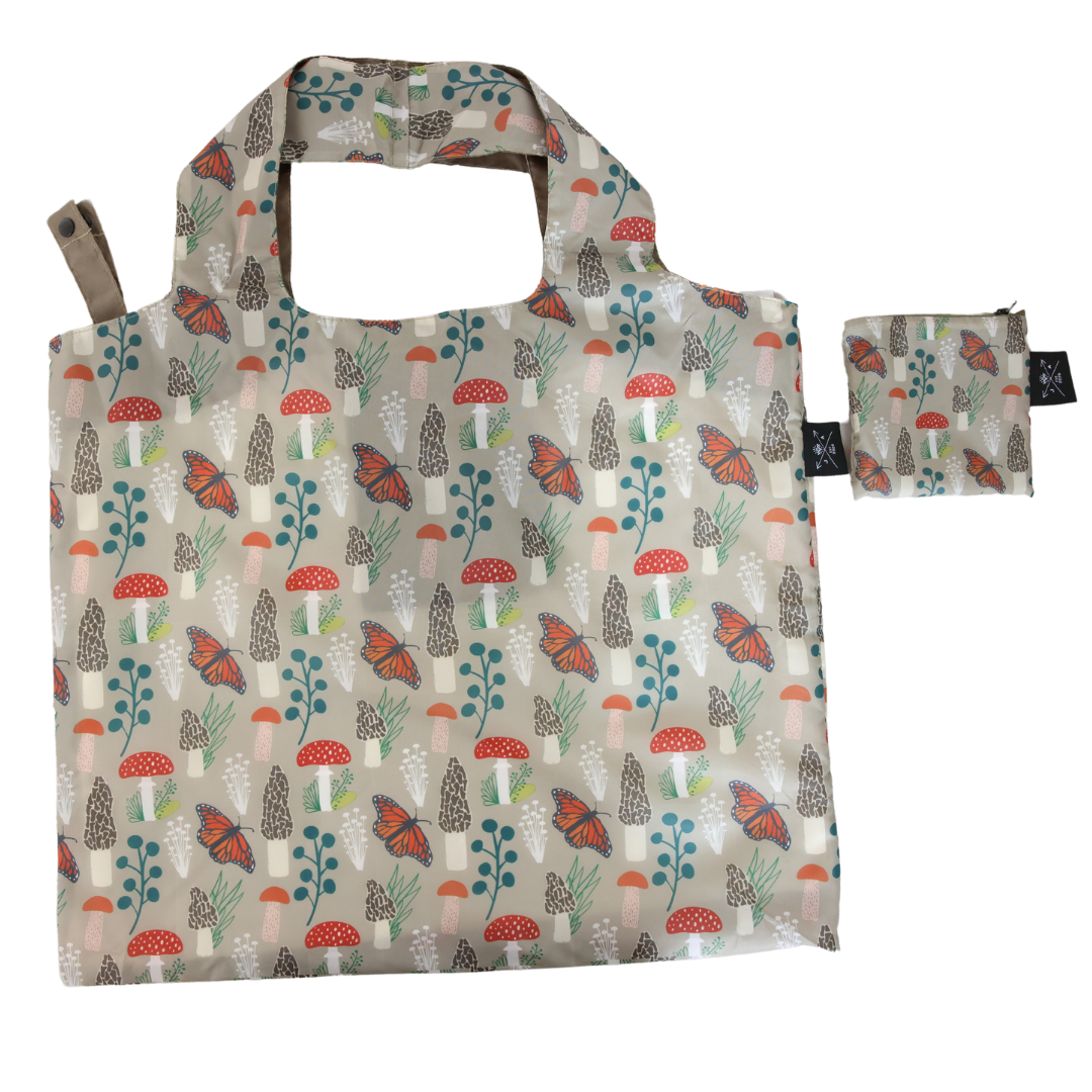 Monarchs and Morels Eco Reusable Bag