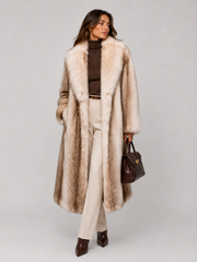 FC0217: The Silver Frost Luxe Long Coat
