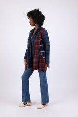 Bold Plaid Cardigan in Patchwork: Heritage Flannel