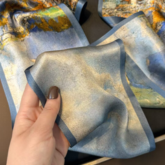 S26087 100% Silk Skinny Scarf