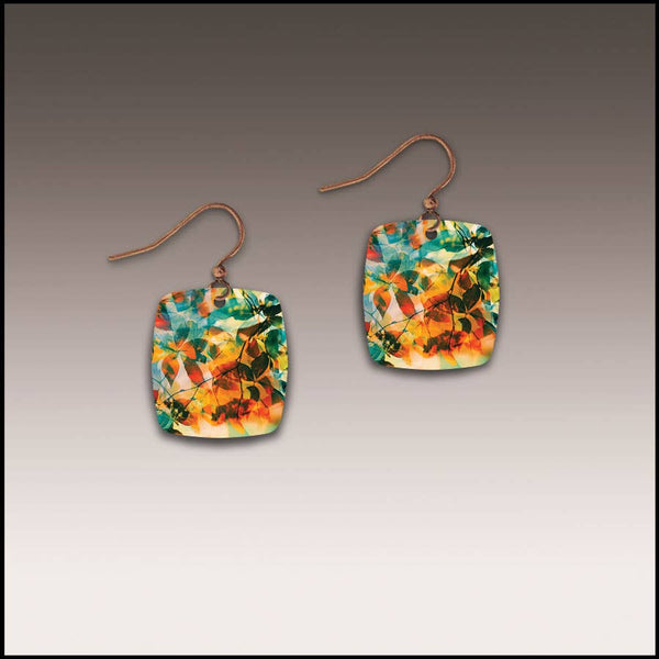 Sienna Canopy Button Drop Handmade Earrings