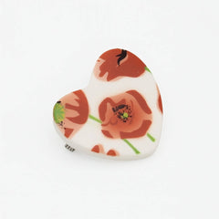Poppy Heart Brooch