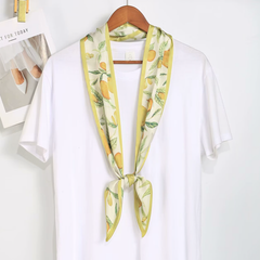 S26127 Fruit Pattern 100% Polyester Skinny Scarf