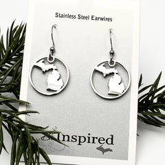 Michigan Circle Earrings Petite or Mini