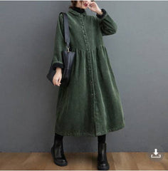 Relaxed Plus-Size Longline Coat