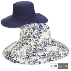 Navy, Cotton Floppy, Brim 4.5