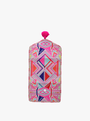 Katleya Cotton Jewelry Case –Patterned Travel Pouch | CS2307