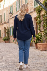 PLUS SIZE 100% Cotton Soft Gauze Button Down Blouse