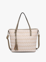 M1921 August 2 Tone Natural Women's Tote Bag