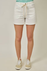 61487 Denim Washed Pull-On Shorts