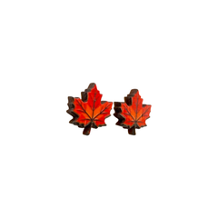 Maple Leaf Stud Earrings #3174