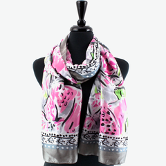S25049 Freesia Satin-Feel Lightweight Scarf