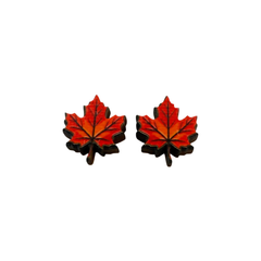 Maple Leaf Stud Earrings #3174