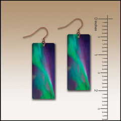 Northern Lights Helix Banner Handmade Earrings