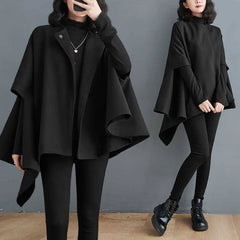 Relaxed Plus-Size Longline Coat