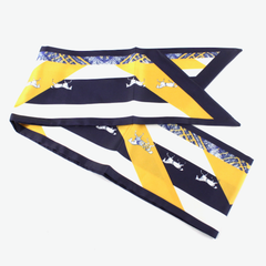S26161 Printed 100% Polyester Skinny Scarf