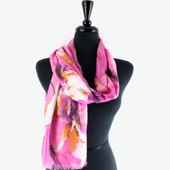 S24013 Pansy Wonder Lightweight Scarf