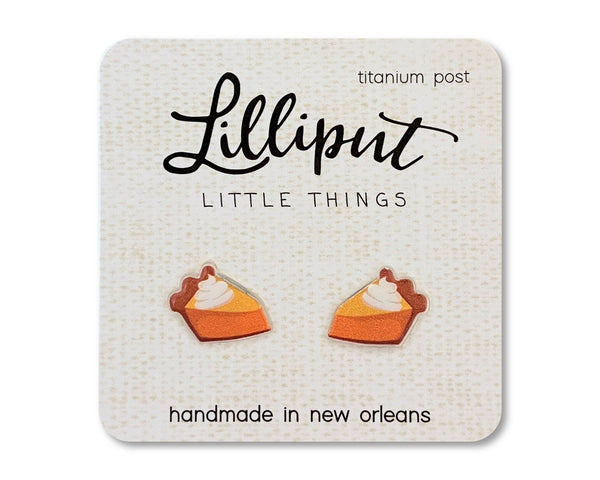 Pumpkin Pie Earrings // Thanksgiving