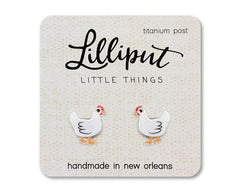 Chicken Earrings // Funny Gift