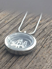 Mackinac Bridge Glass Locket