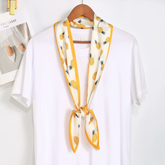 S26127 Fruit Pattern 100% Polyester Skinny Scarf