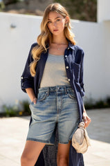 Breathable Cotton Button-Down Duster