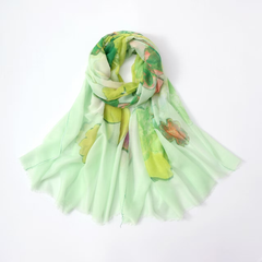 S26006 100% Polyester Lightweight Printed Scarf