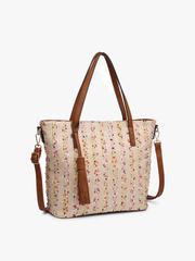 M1921 August 2 Tone Natural Women's Tote Bag