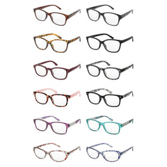 Ladies Reading Glasses Assorted 12 PC Fashion Cute Glasses