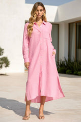 Breathable Cotton Button-Down Duster