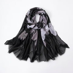 S26006 100% Polyester Lightweight Printed Scarf