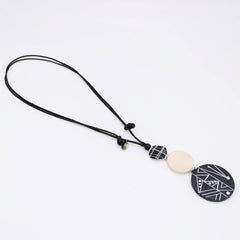 Ebony and Ivory Noir Pendant