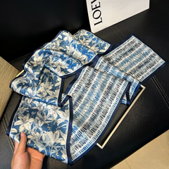 S26087 100% Silk Skinny Scarf