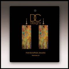Fall Branches Artistic Banner Earrings