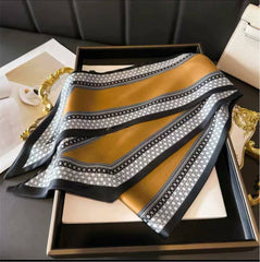 S26161 Printed 100% Polyester Skinny Scarf