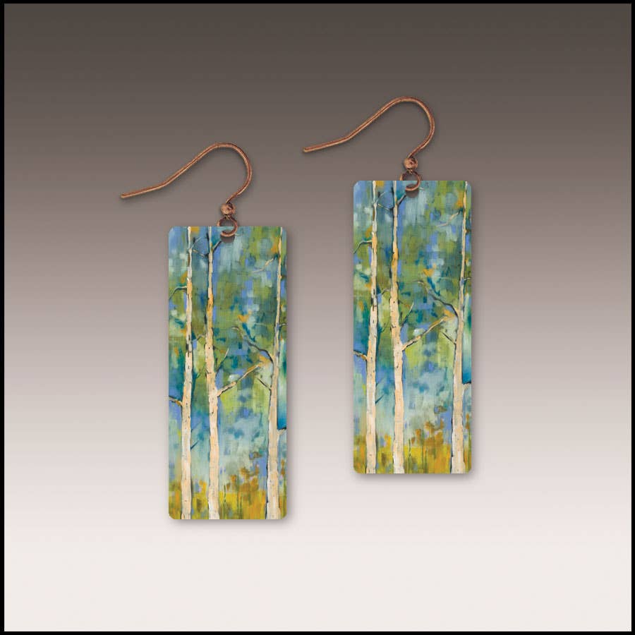 Springtime Aspen Banner Handmade Earrings