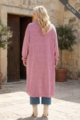 PLUS SIZE Relaxed Long Cardigan