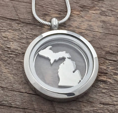 Michigan Glass Locket