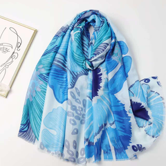 S26016 100% Polyester Lightweight Printed Scarf