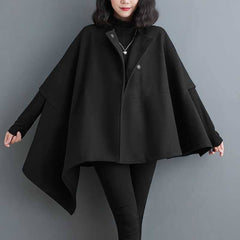 Relaxed Plus-Size Longline Coat