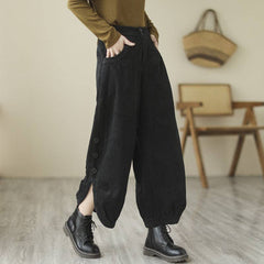 Plus-Size Relaxed Wide-Leg Pants