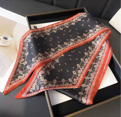 S26161 Printed 100% Polyester Skinny Scarf