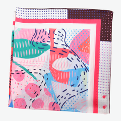 S26084 100% Polyester Lightweight Square Scarf