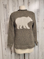 Cotton Country by Parkhurst Laurentian Bear Knit Sweater 83254