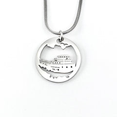 Great Lakes Freighter Pendant, large or petite