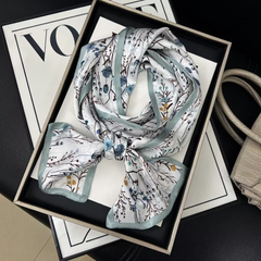 S26087 100% Silk Skinny Scarf