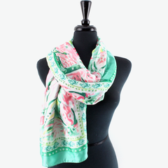 S25049 Freesia Satin-Feel Lightweight Scarf