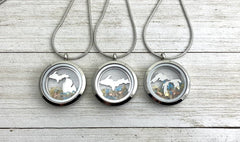 Michigan Glass Locket