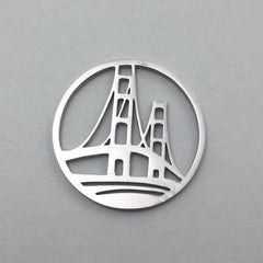 Mackinac Bridge Glass Locket