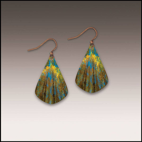 Bright Summer Aspen Nature Short Drop Earrings